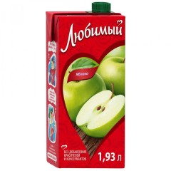 Любимый Напиток Яблоко Осветленный 1.93л