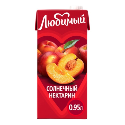 Любимый Нектар Яблоко Персик Нектарин 1.93л