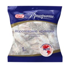 VICI Королевские креветки в панцире в/м 50/70 вес.