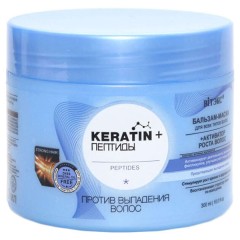 KERATIN+Пептиды бальзам-маска 300 д/всех типов волос против выпаден Кератин витекс, шт