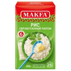 Рис длиннозерный пропаренный Макфа 400, шт