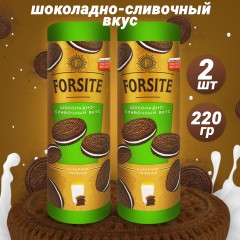 Печенье сахарное FORSITE сендвич с шоколадно-сливочным вкусом 220г