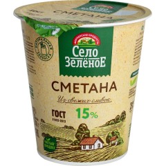 Сметана  15% 300 гр. Из села Удоево п/стакан, шт