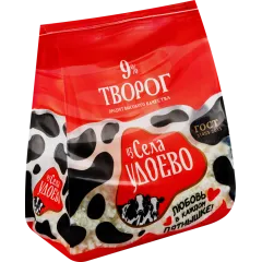 Творог 9% Из села Удоево стабилобэг 315г, шт