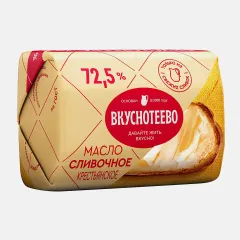Масло Крестьянское с/с м.д.ж. 72,5% Из села Удоево 72,5% 180 гр, шт