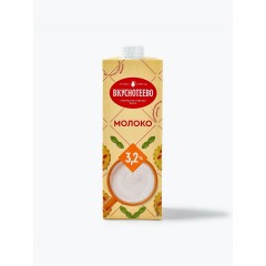 Молоко питьевое ультрапаст. Вкуснотеево 950 3,2% ТБ Сквэр