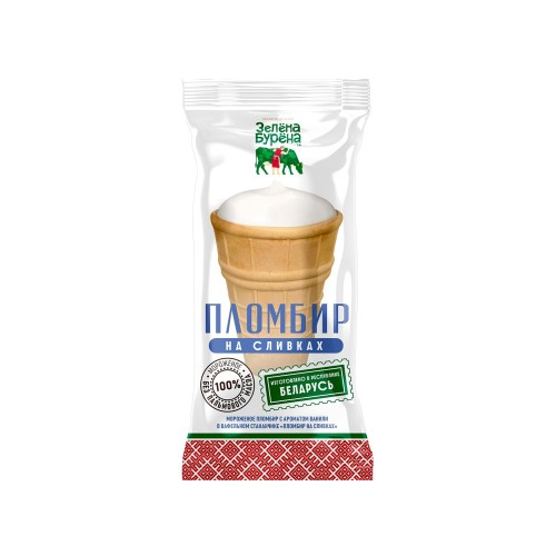 Карт. стакан пломбир на сливках 15% 80г P&V, шт
