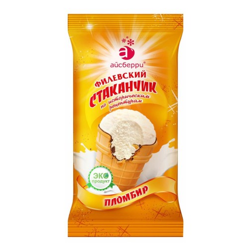 МА Пластиковый стаканчик Милк Айс с МАРМЕЛАДОМ пломбир 200г.
