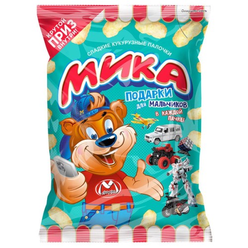 Кукурузные палочки МИКА + подарок для мальчиков 70гр