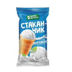 Стакан 70г ВКУС КЛУБНИКИ-МАЛИНЫ 8% п/п с ЗМЖ Белая Долина