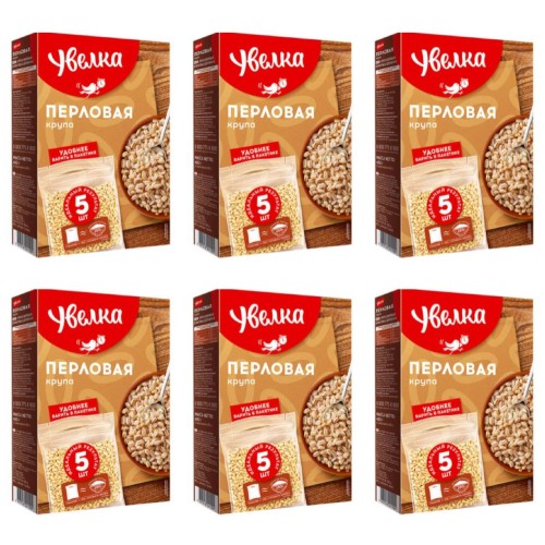 КРУПА УВЕЛКА ПЕРЛОВАЯ 5пак/80г, шт