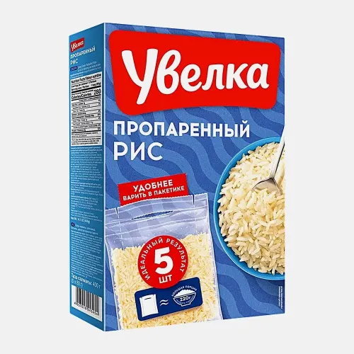 КРУПА УВЕЛКА РИС ОБР. ПАРОМ 5пак/80г, шт