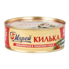 ТОЛСТОЛОБИК в томатном соусе 5 МОРЕЙ 240г №3 КЛ., шт