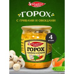 ГОРОХ ДАВЫД. ПРОДУКТ С ГРИБАМИ 0,5л(510г), шт