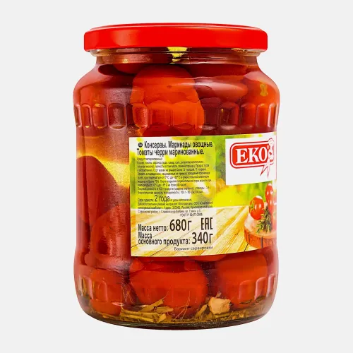 ТОМАТЫ ЕКО МАРИНОВ. 680г с/б, шт