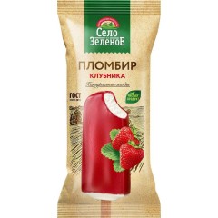 P&V Рожок ИТАЛИЯ клубника с клубничным джемом 70г пломбир, шт