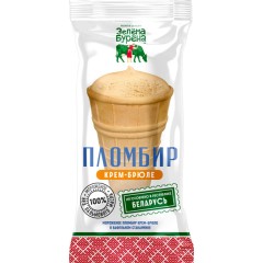 P&V Рожок ИТАЛИЯ крем-брюле с вар.сгущ. молоком 70г пломбир, шт