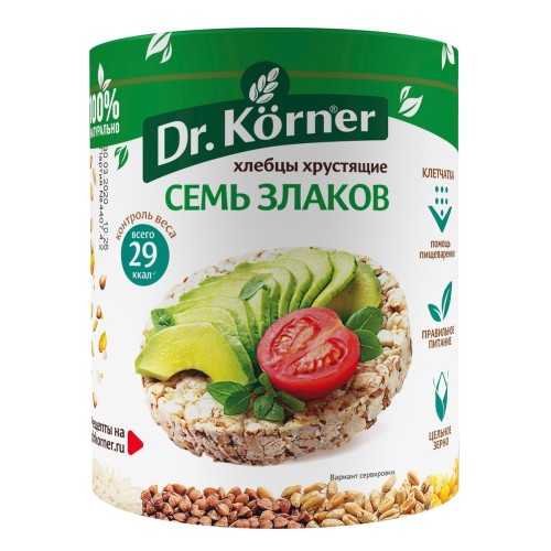 Хлебцы хрустящие Злак коктель с клюквой 100гр