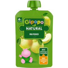 Пюре GIPOPO (Гипопо) (Яблоко, груша, сливки) пауч 90 гр. , шт