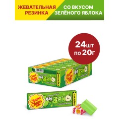 ЖЕВ.РЕЗИНКА  БИГ БАБОЛ ЗЕЛ.ЯБЛОКО (1050) 16*24 20г, шт
