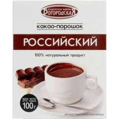РОССИЙСКИЙ Какао Порошок ГОСТ 100 г