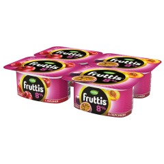 Fruttis Сливочное лакомство 5,0% 115г Продукт йогуртный пастериз.с клубникой и персиком