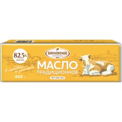 Масло сладко-сливочное в/с Традиционнное 82,5% ТМ Внуковское 180 гр