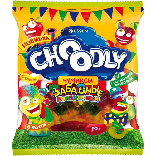 CHOODLY®ЗАБАВНЫЕ Ползунчики. Марм.жеват.пакет 70гр/Махеевъ, шт