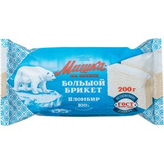 МА Брикет 200г. Милк Айс пломбир с ароматом крем-брюле
