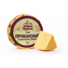 Сыр Пружанский со вкусом сливок 50% брус Пружаны, кг