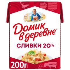 Сливки стер. Домик в Деревне 10% 200г ТВА, шт