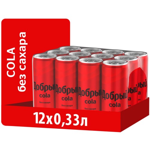 Добрый кола (без сахара) 0,5 л шт