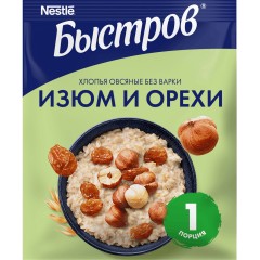 БЫСТРОВ Хлопья Черника 40г, шт