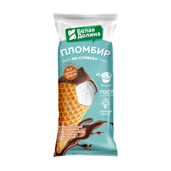 Рожок ГОСТ 15% 70 г ИЗ СЕЛА УДОЕВО пломбир со вкусом фисташка-малина