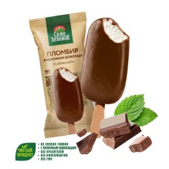 Эскимо ИЗ СЕЛА УДОЕВО пломбир ГОСТ 15% в молочном шоколаде 60г п/п