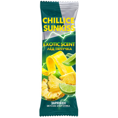 Лёд Тянучка  CHILLICE SUNKISS EXOTIC SCENT  Ананас и лайм со вкусом энергетика 70г