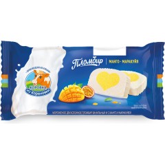 Пломбир Полено двухслойное ваниль/манго/маркуйя 400 гр.  Кореновский МКК