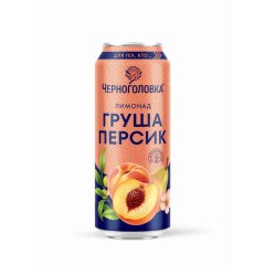 Лимонад Черноголовка 0,45л. ж/б Груша персик цветы вишни