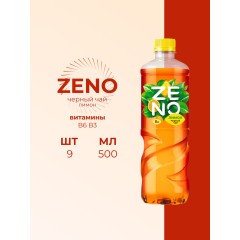 ЧЕРНЫЙ ЧАЙ ZENO (ЗЕНО) Безалкогольный напиток негазированный  пастеризованный ПЭТ 0,5л