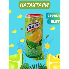 НАТАХТАРИ со вкусом и ароматом лимона и лайма Безалкогольный напиток среднегазированный