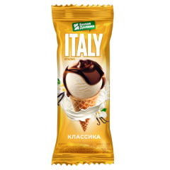 Рожок 70г ITALY ВКУС ЧЕРНИКИ 12% с ЗМЖ Белая Долина