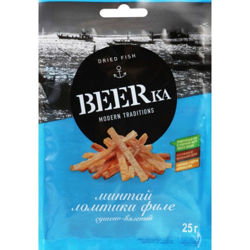 BEERka  Минтай филе ломтики 25г