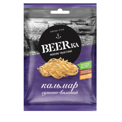 BEERka Перуанский кальмар филе соломка 18г