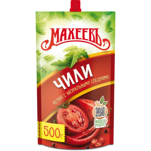Кетчуп п/к ЧИЛИ д/п 500гр/10шт /МахеевЪ
