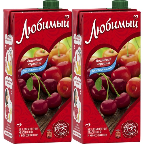 Любимый Напиток Яблоко Вишня Черешня 0.3л ПЭТ