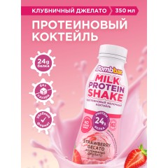Молочный коктейль протеиновый вкус Клубничный маршмелоу 2% пэт-бут 500г Белая Долина