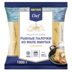 Филе минтая свежемороженое в панировке 1кг