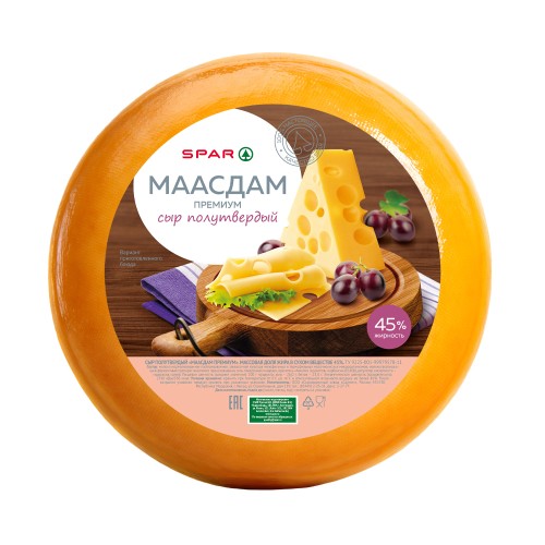 Сыр Маасдам Ривье, круг 45%, Антон палыч