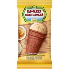 Вафельный стакан ГОСТ 6% BIG FAMILY мороженое молочное ВКУС ЛИМОНА  70 г