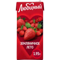 Любимый Напиток Яблоко Черноплодная Рябина Клубника Земляника 1.93л